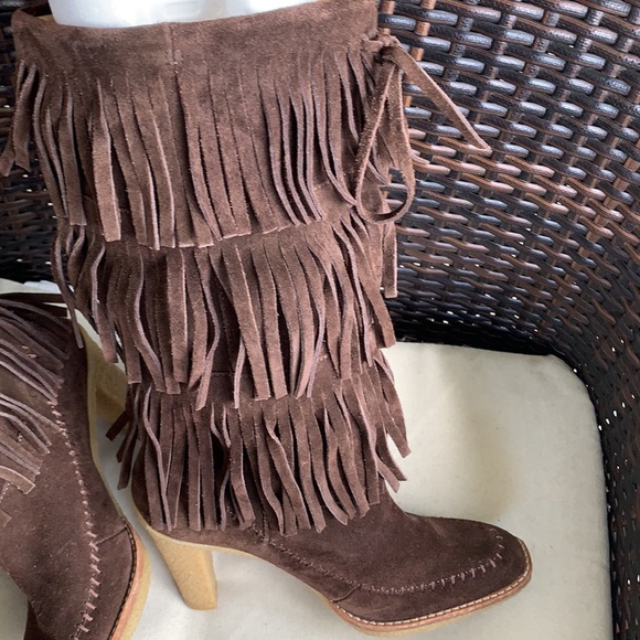 Michael Kors Suede Western Fringe Boots ( Free Shipping, Final Price) - Picture 13 of 15